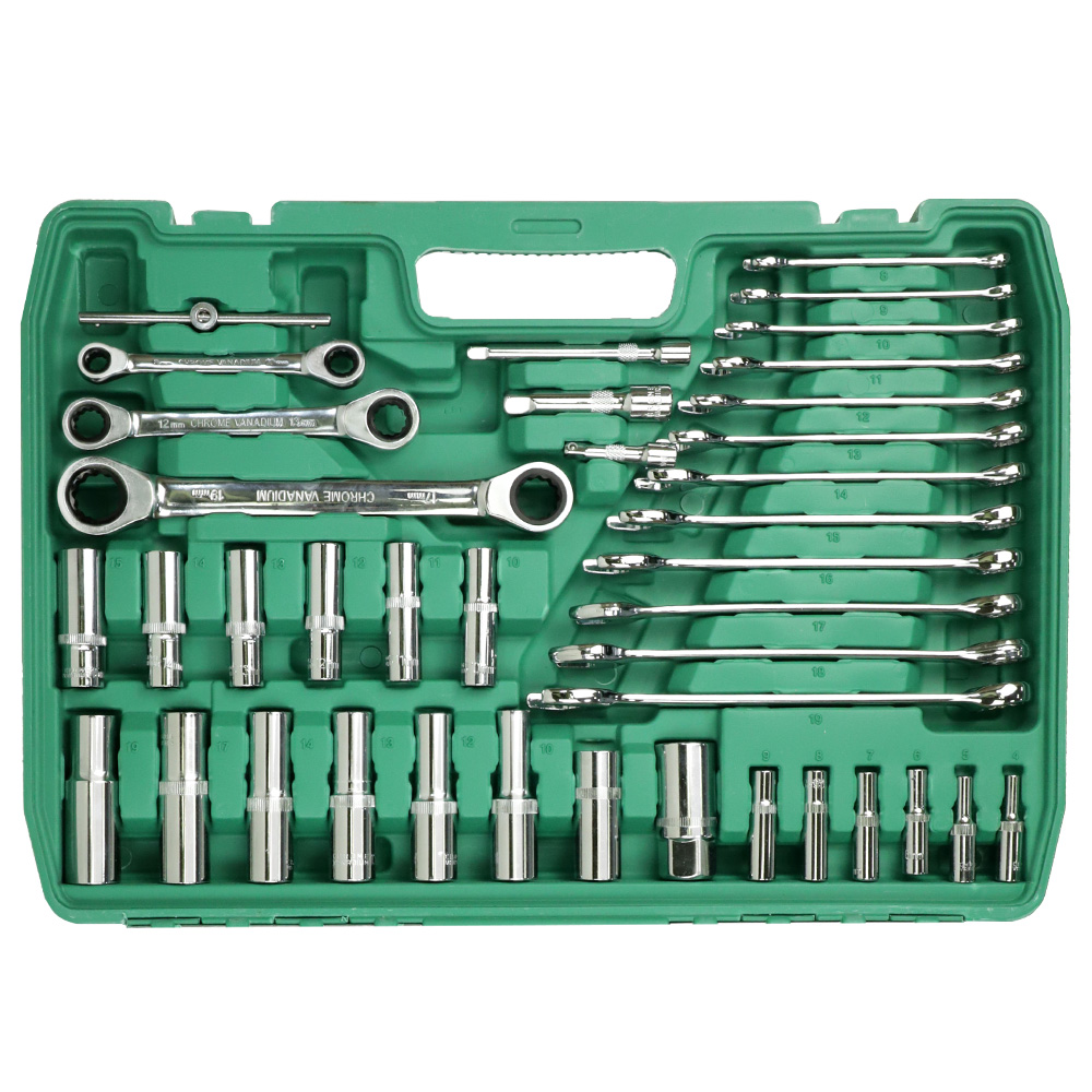 Set mit 151-teiligen professionellen Handmechanik-Steckschlüssel-Werkzeugsätzen, 151-in-1-Reparaturwerkzeug für Autos, Motorräder und Fahrräder
